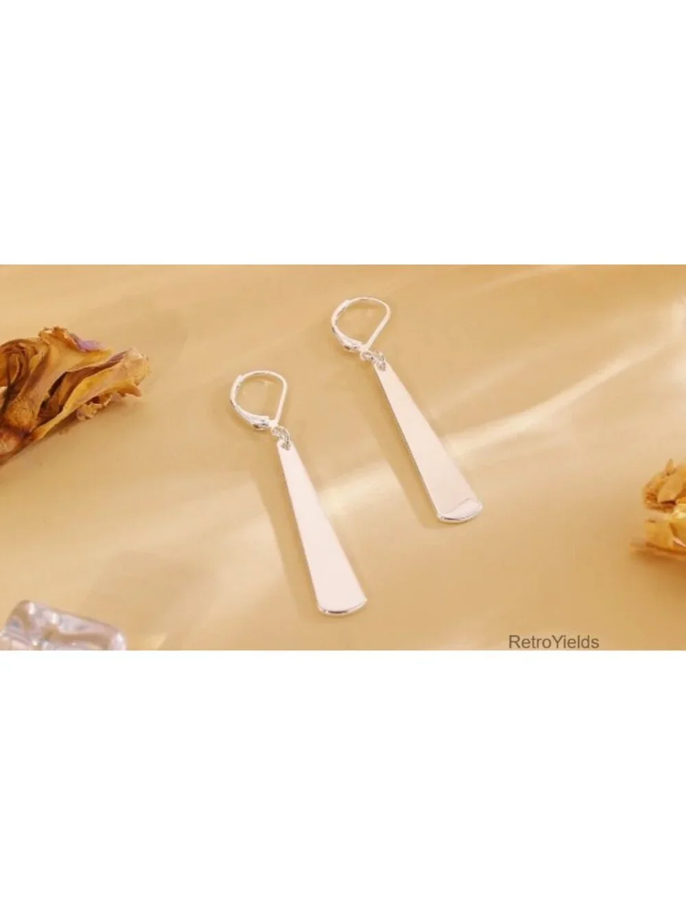 Silver Plated Leverback Dangle Earrings for Women Hypoallergenic
